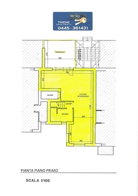 planimetria 1°piano - APPARTAMENTO THIENE (VI)  